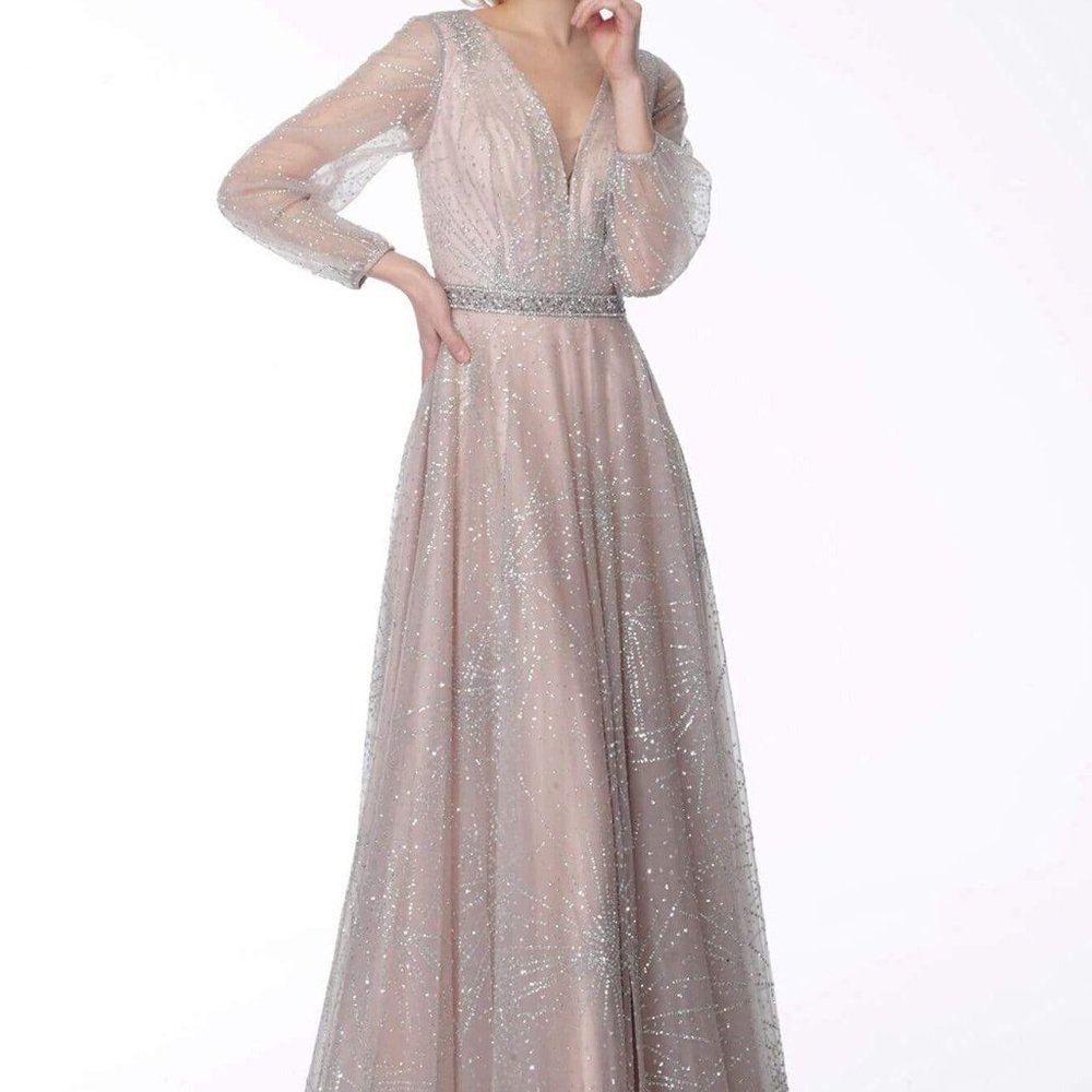 Jovani 65658ASC Prom Dress Tan Size 10